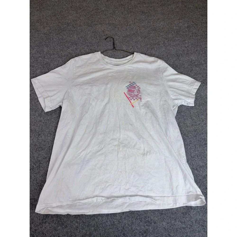 Nike Y2K Graphic‎ T Shirt Mens Xxl Fingerprint World Skate Design White